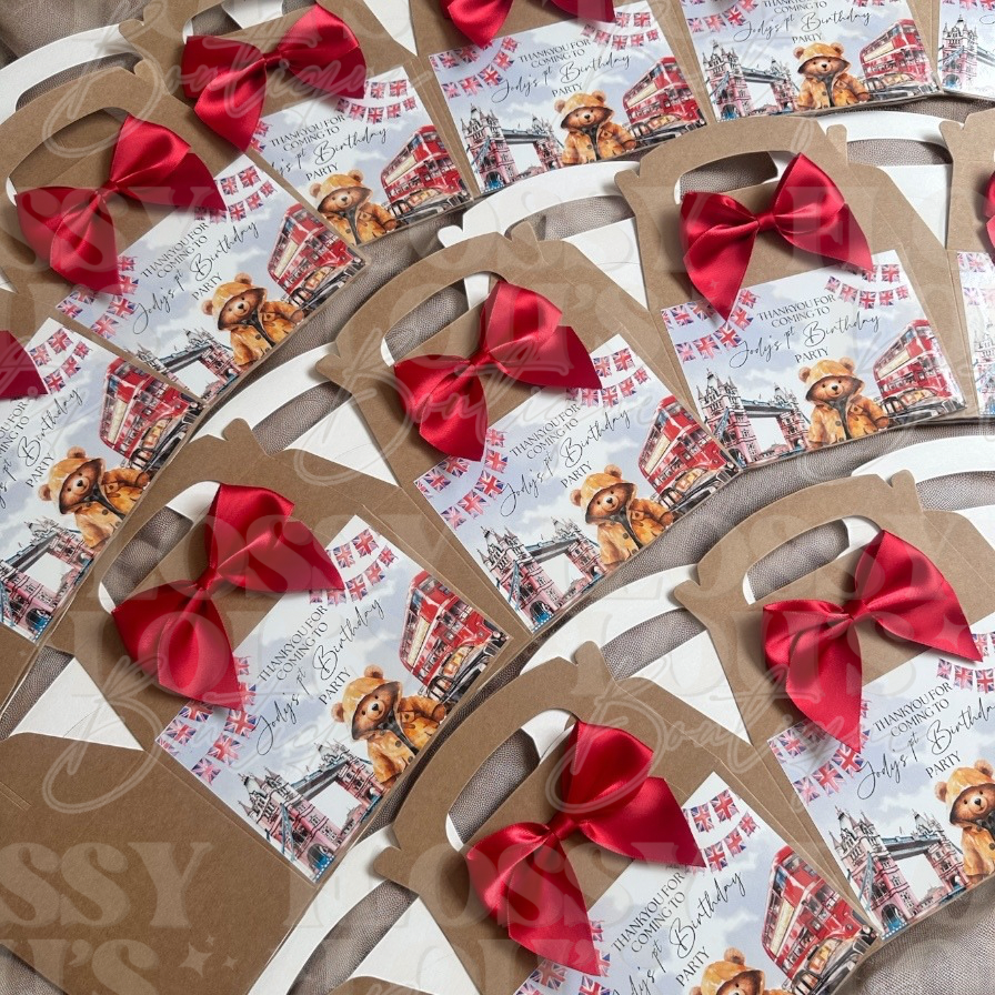 Pack of 10 - City Bear Party Boxes