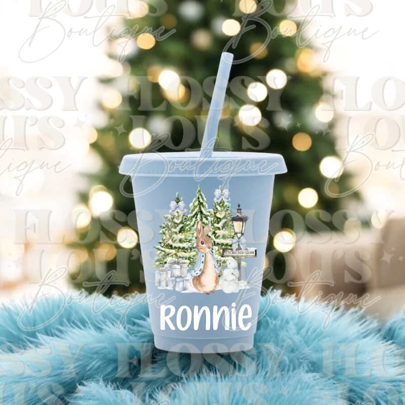 Christmas Cold Cup- Bunny