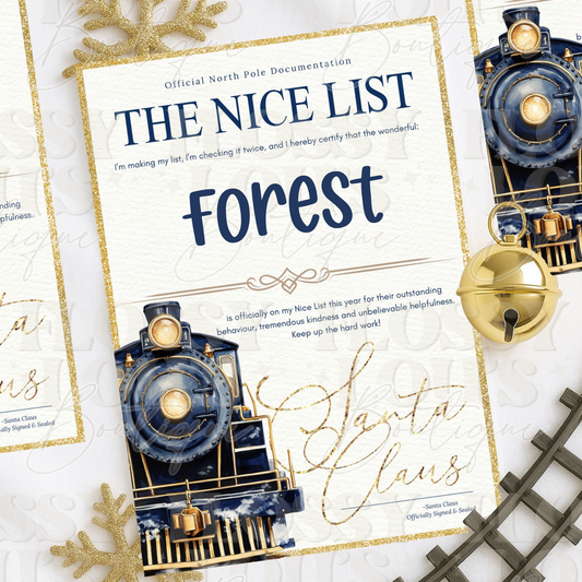 Nice List Certificate- Navy