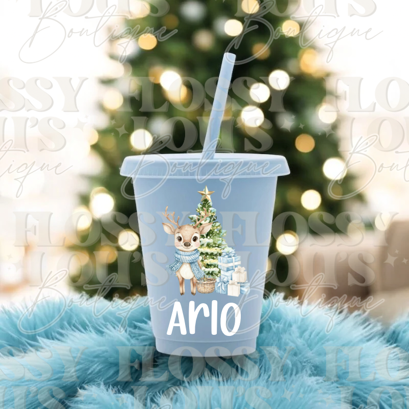 Christmas Cold Cup- Reindeer