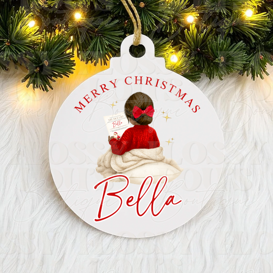 White Bauble- Merry Christmas