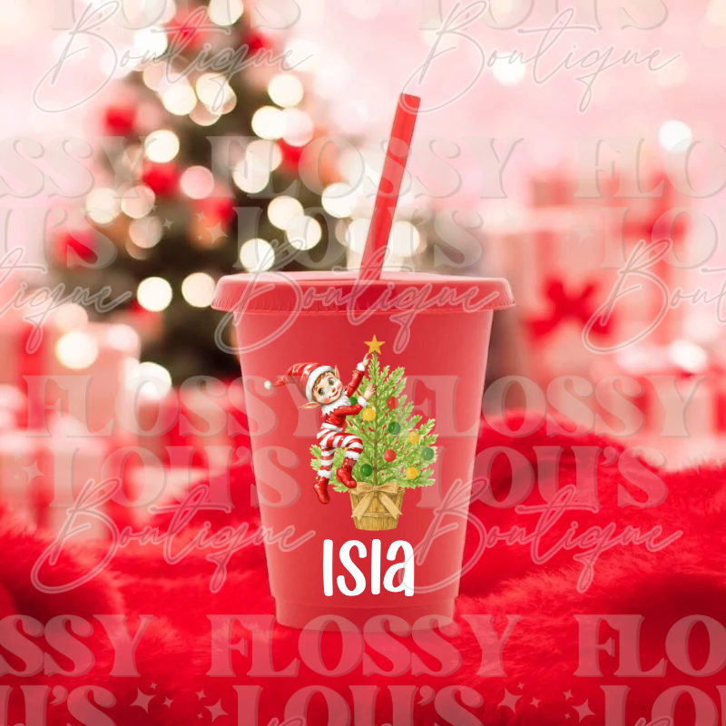 Christmas Cold Cup- Elf