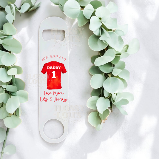 Father’s Day - Bottle Opener - Football T-Shirt