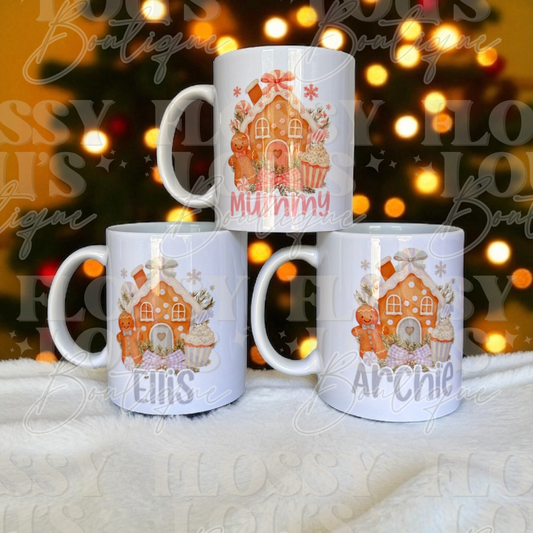 Gingerbread House Mugs