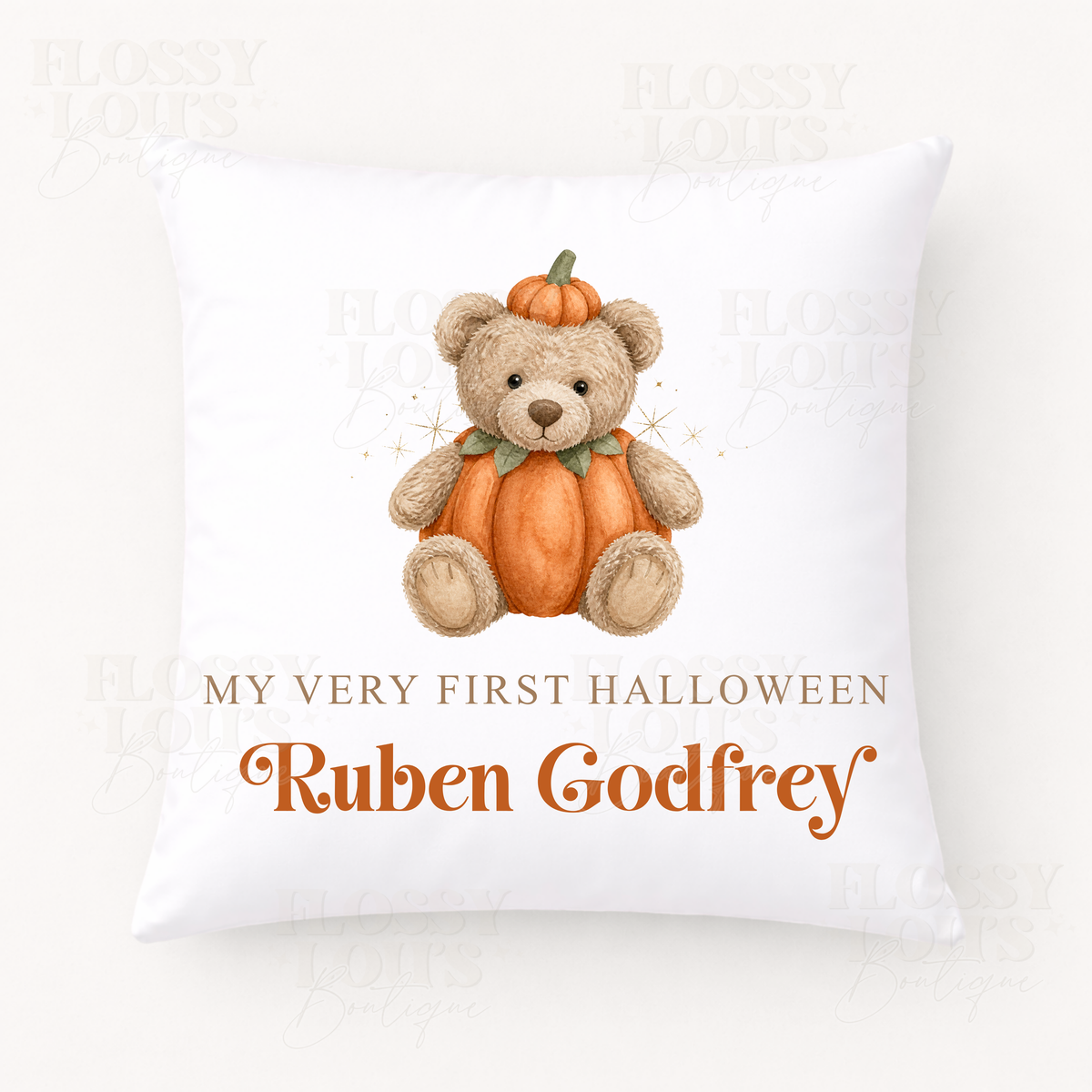 Halloween - Cushion Cover - Pumpkin Bear