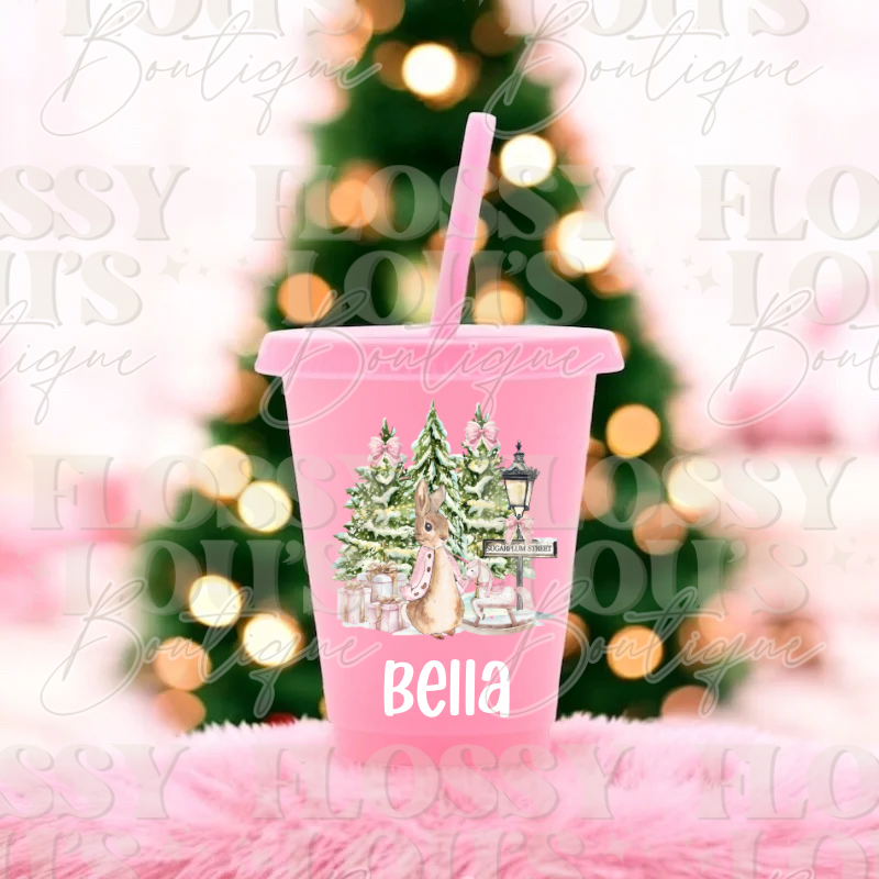 Christmas Cold Cup- Bunny