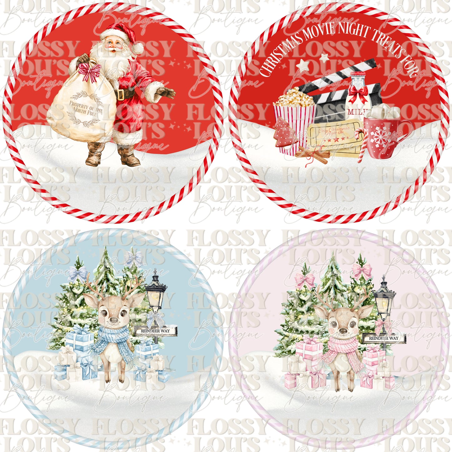 Christmas Round Tin