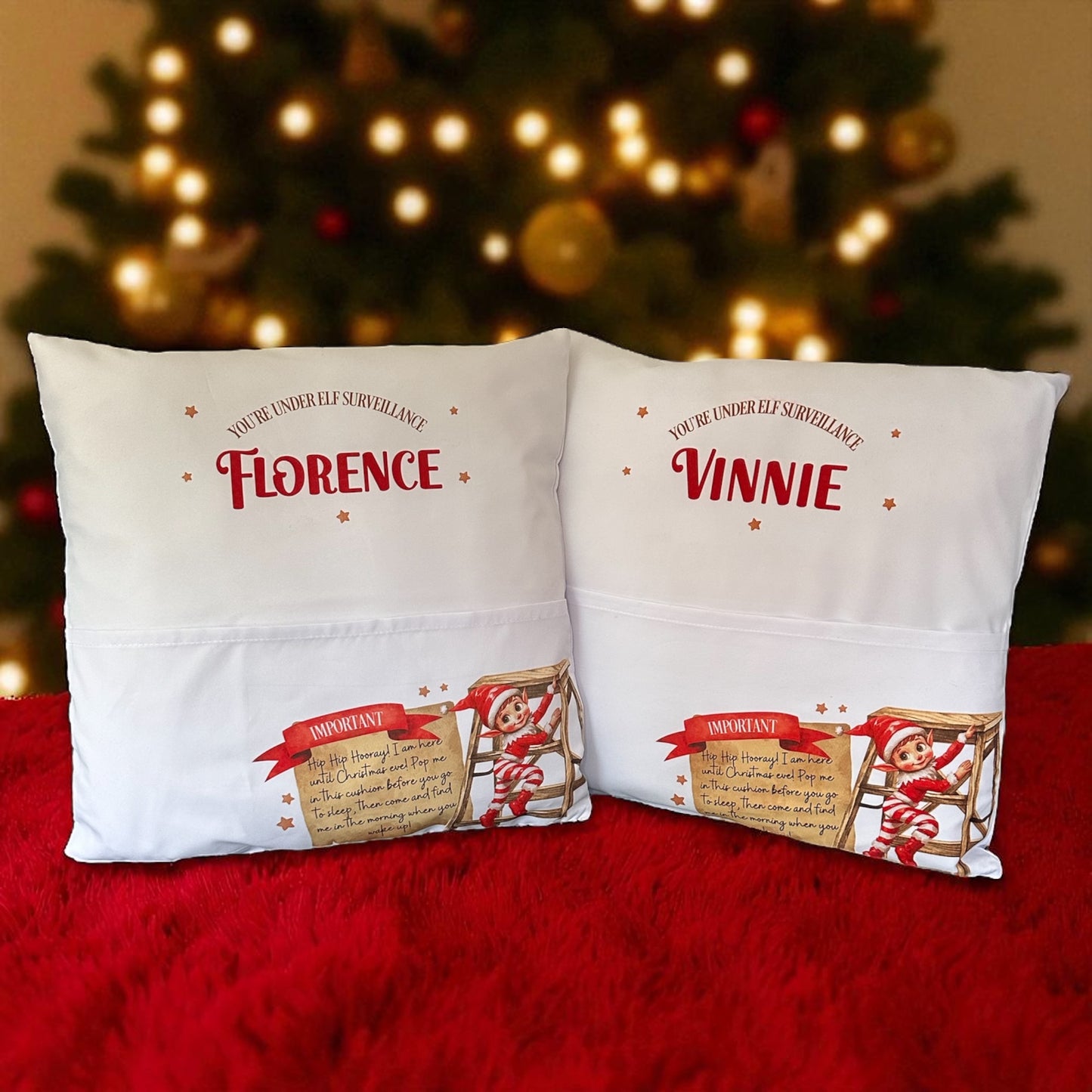 Elf Surveillance Cushion Cover