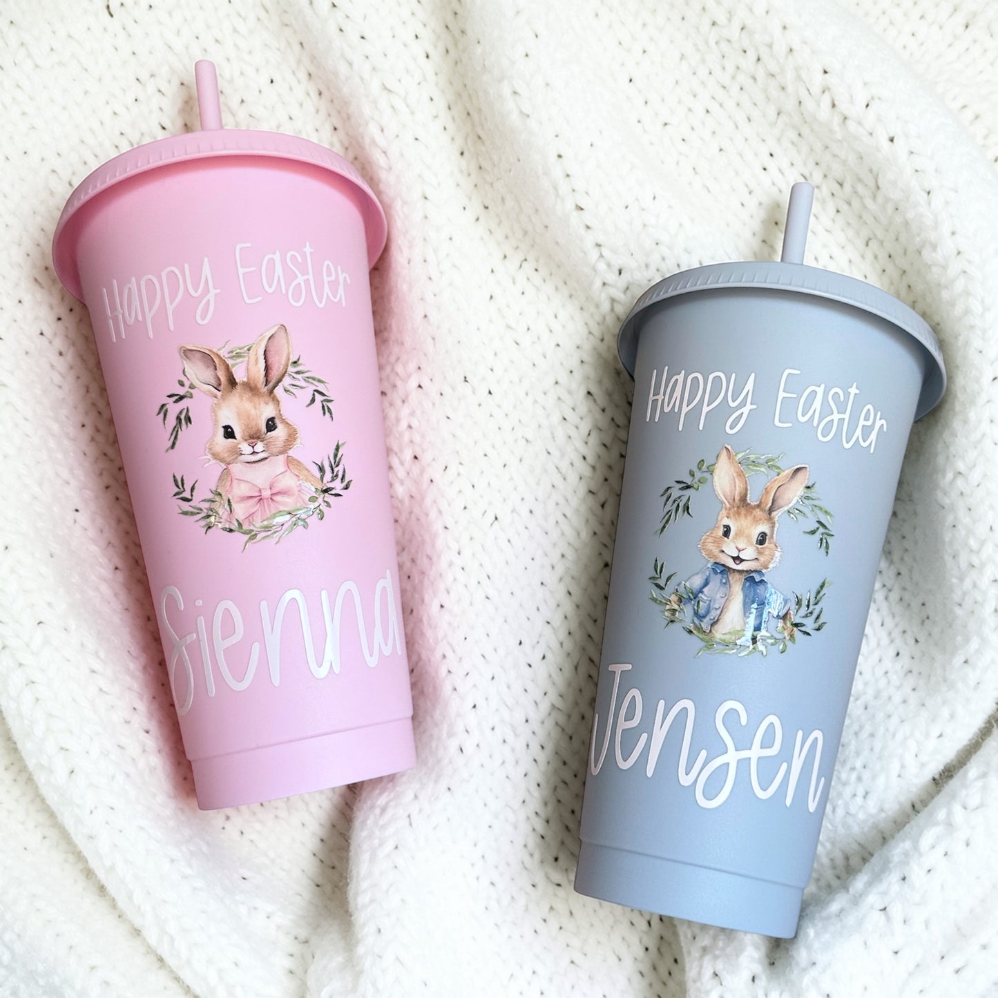 Easter- Wreath- 24oz Cold Cup
