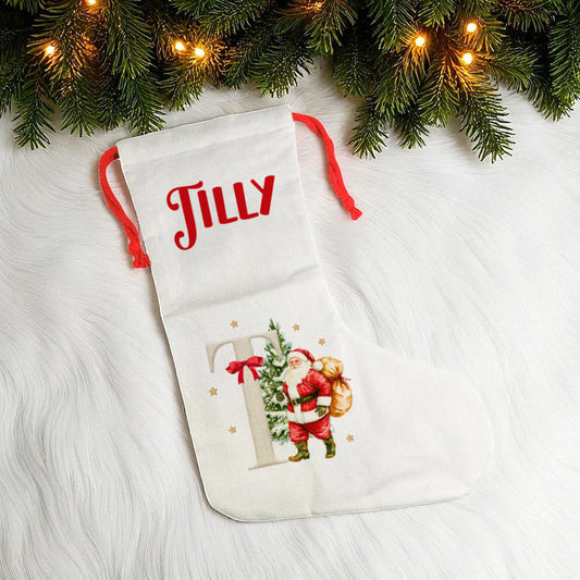 Stocking- A-Z Santa Design