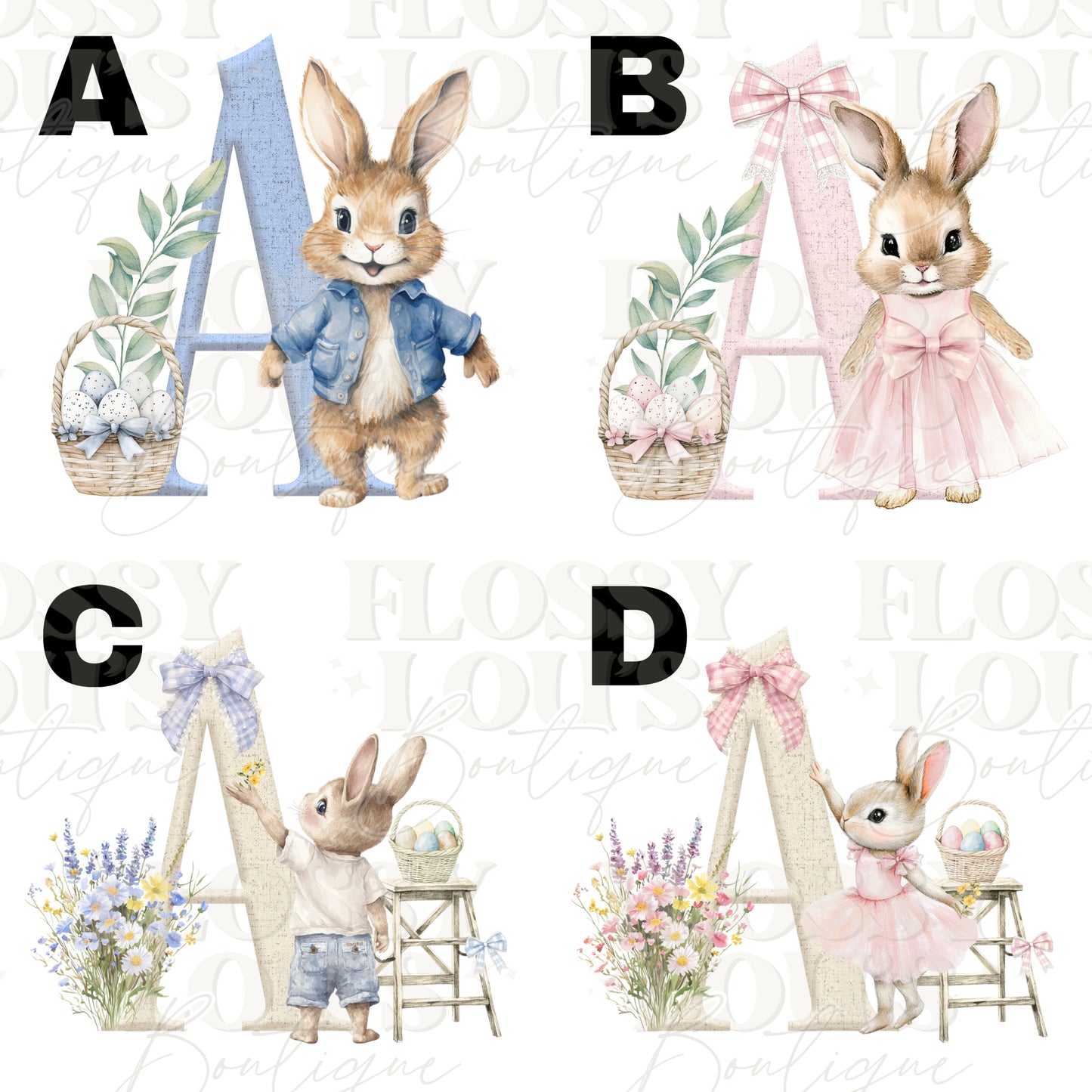 Easter Bag - Alphabet Design