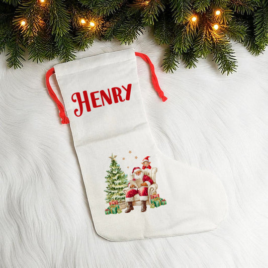 Stocking- Santa Story Telling Design
