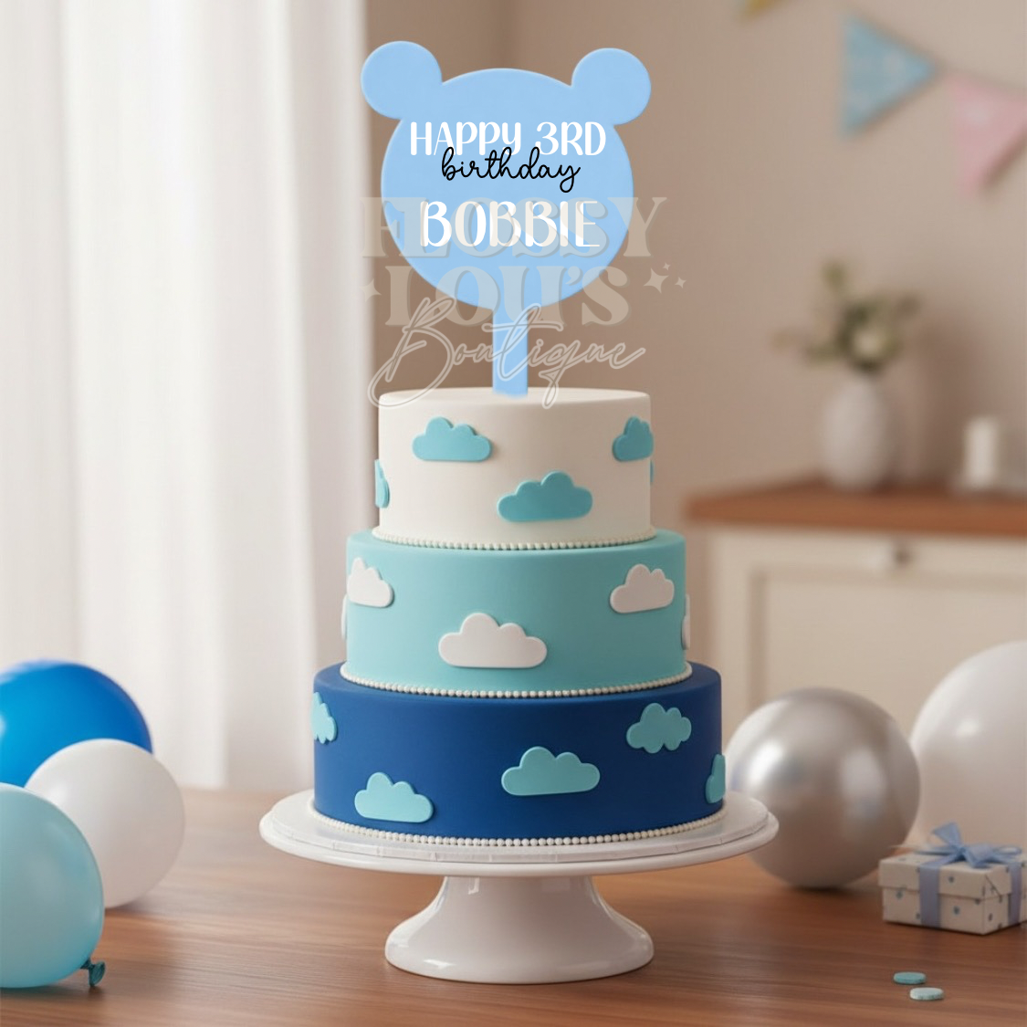 Birthday Cake Topper - Bear