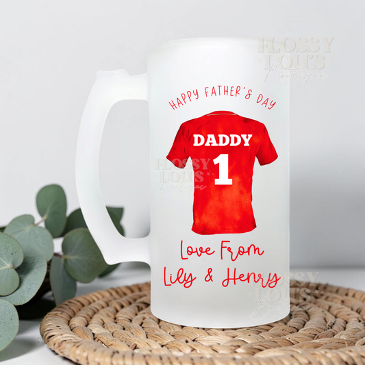 Father’s Day - Beer Stein - Football T-Shirt
