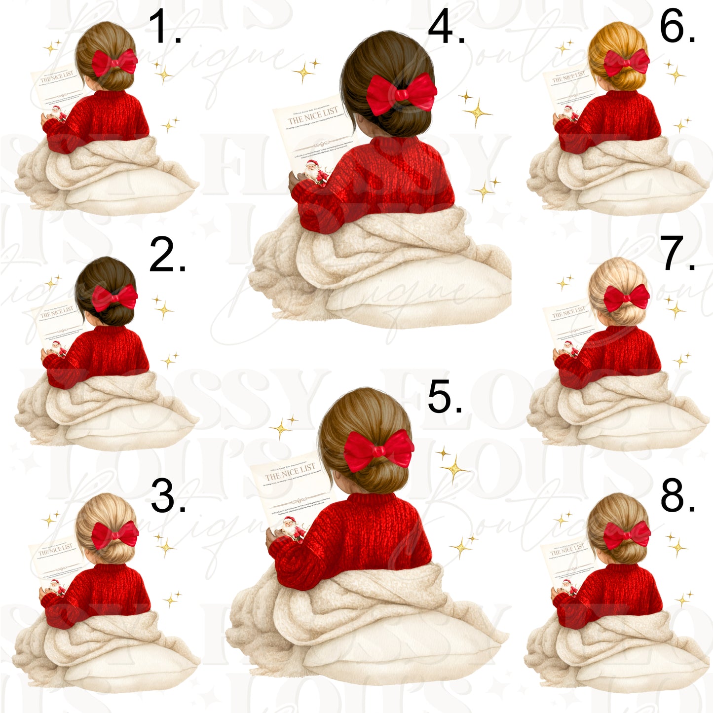 White Bauble- Santa Please Stop Here For