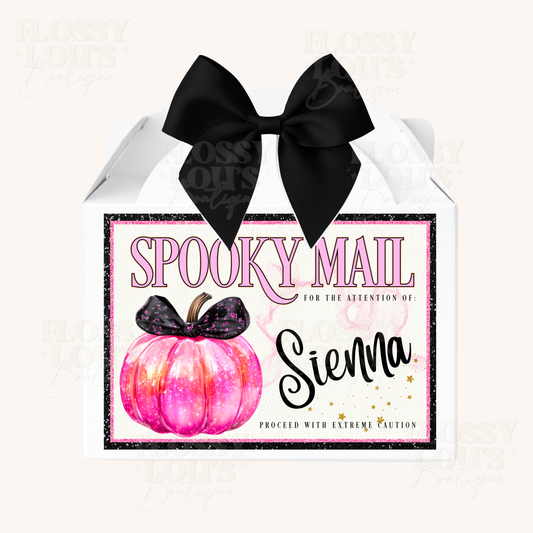 Halloween - Treat Box - Glittery Pumpkin