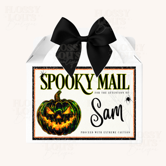 Halloween - Treat Box - Neon Pumpkin