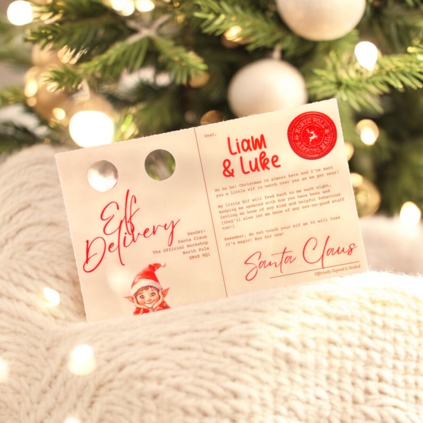 Elf Postcard