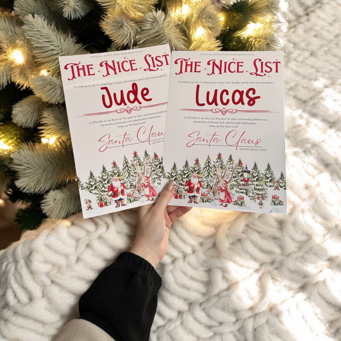 Nice List Certificate- North Pole Villiage