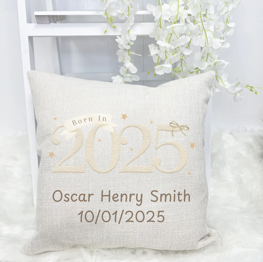 Born in 2025 Cushion Cover