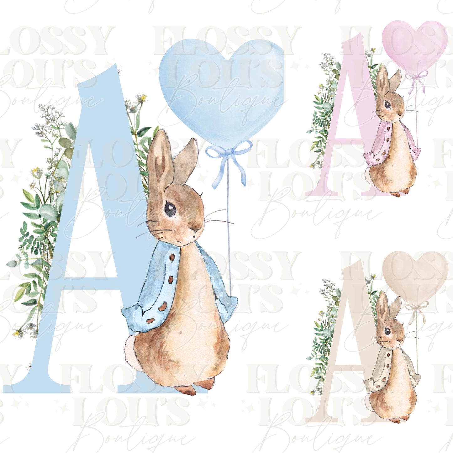 Easter Bag - Bunny & Balloon Design